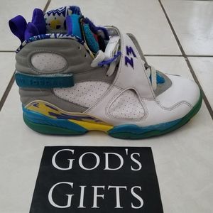 Nike Air Jordan Retro 8 White Aqua